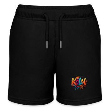 Köln Graffiti Schriftzug - Kinder Organic Joggingshorts Mini Bolter von Stanley/Stella - Schwarz - Vorne