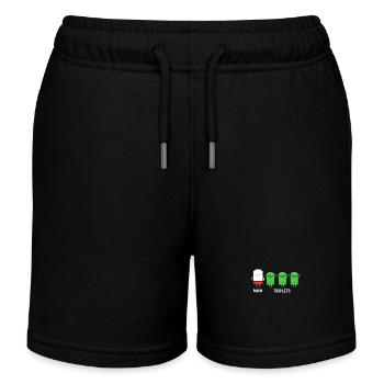 Maman triplée Maman - Short de jogging enfant bio Stanley/Stella - noir - Devant