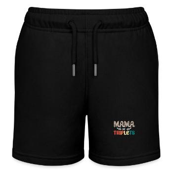 Maman triplée Maman - Short de jogging enfant bio Stanley/Stella - noir - Devant