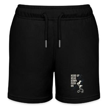 Kinderzimmervater Vaterschaft Pride - Kinder Organic Joggingshorts Mini Bolter von Stanley/Stella - Schwarz - Vorne