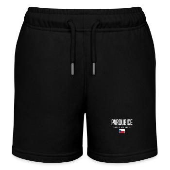 Pardubice Tschechien - Kinder Organic Joggingshorts Mini Bolter von Stanley/Stella - Schwarz - Vorne
