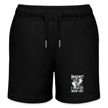 Breakdancing? I prefer breakfast - Kids Organic Sweat Shorts by Stanley/Stella - black - Front