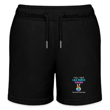 Sage-femme Accouchement - Short de jogging enfant bio Stanley/Stella - noir - Devant