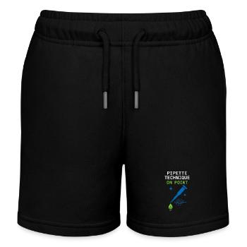 Technicien de laboratoire clinique Science diagnostique Nerd des données - Short de jogging enfant bio Stanley/Stella - noir - Devant