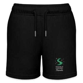Aurora Borealis Northern Lights Arctic Nightscape - Kinder Organic Joggingshorts Mini Bolter von Stanley/Stella - Schwarz - Vorne