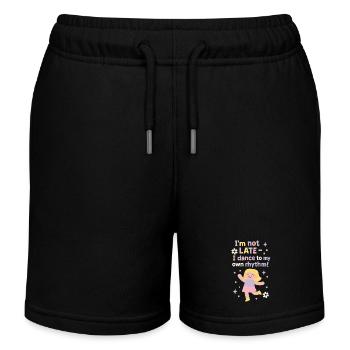 Je ne suis pas en retard je danse à mon propre rythme Ballet - Short de jogging enfant bio Stanley/Stella - noir - Devant