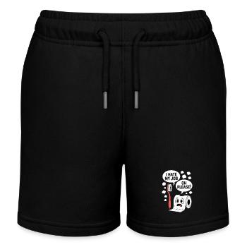Sarcastic Bath Saying Funny Humor - Kids Organic Sweat Shorts by Stanley/Stella - black - Front