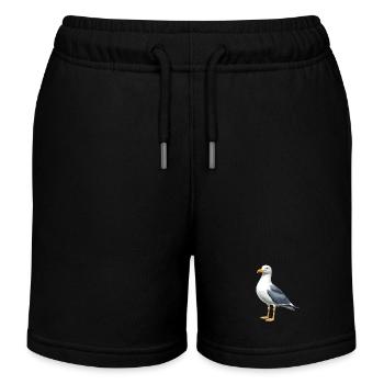 Seagulls Seagull - Kids Organic Sweat Shorts by Stanley/Stella - black - Front