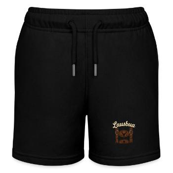 Conception de pantalons en cuir - Short de jogging enfant bio Stanley/Stella - noir - Devant