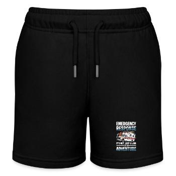 Emergency Response: It's Not Just A Job, It's An - Kids Organic Sweat Shorts by Stanley/Stella - black - Front