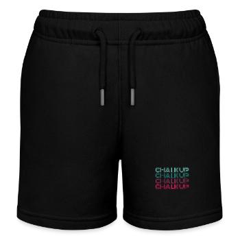 Boulderer Chalk Up Bouldering - Kids Organic Sweat Shorts by Stanley/Stella - black - Front