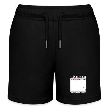 Gästebuch zum 50 Geburtstag - Wir waren dabei! - Kinder Organic Joggingshorts Mini Bolter von Stanley/Stella - Schwarz - Vorne
