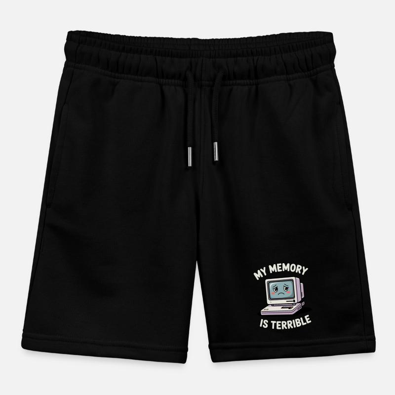 My Memory Is Terrible Funny Computer Funny Coding Kids Organic Sweat Shorts by Stanley/Stella