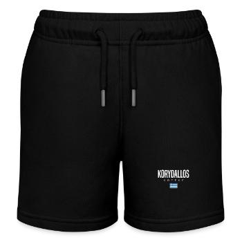 Korydallos, Greece - Kids Organic Sweat Shorts by Stanley/Stella - black - Front