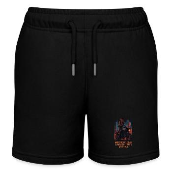 Motorräder Und Mut – Das Ist Mein Stil - Kinder Organic Joggingshorts Mini Bolter von Stanley/Stella - Schwarz - Vorne