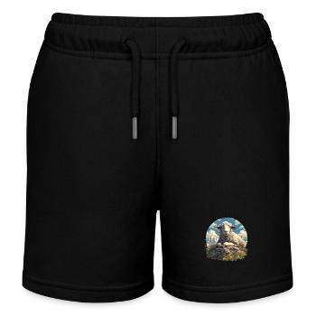 Mouton Mouton - Short de jogging enfant bio Stanley/Stella - noir - Devant
