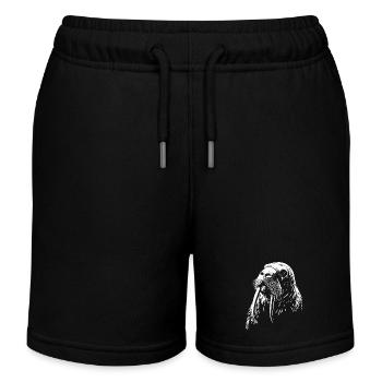 Walrus - Kids Organic Sweat Shorts by Stanley/Stella - black - Front
