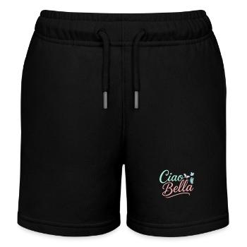 Ciao Bella - Kinder Organic Joggingshorts Mini Bolter von Stanley/Stella - Schwarz - Vorne