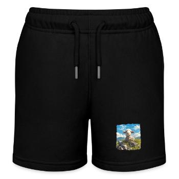 Mouton Mouton - Short de jogging enfant bio Stanley/Stella - noir - Devant