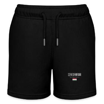 Szekesfehérvár, Hungary - Kids Organic Sweat Shorts by Stanley/Stella - black - Front