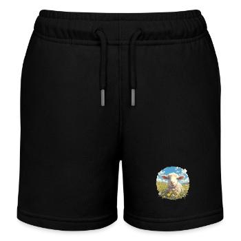 Mouton Mouton - Short de jogging enfant bio Stanley/Stella - noir - Devant
