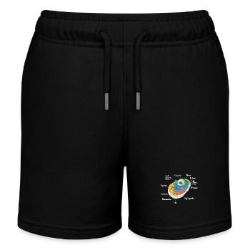 Anatomie de la biologie cellulaire animale Biologiste Science - Short de jogging enfant bio Stanley/Stella - noir - Devant