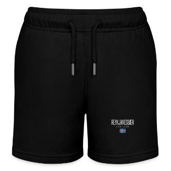 Reykjanesbær Island - Kids Organic Sweat Shorts by Stanley/Stella - black - Front