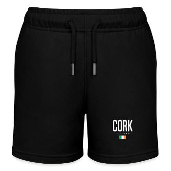 Cork Irland - Kinder Organic Joggingshorts Mini Bolter von Stanley/Stella - Schwarz - Vorne