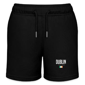 Dublin Irland - Kinder Organic Joggingshorts Mini Bolter von Stanley/Stella - Schwarz - Vorne