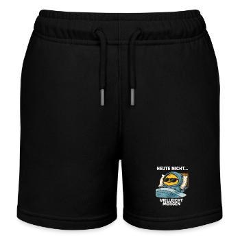 Kücken - Heute nicht vielleicht morgen - Kinder Organic Joggingshorts Mini Bolter von Stanley/Stella - Schwarz - Vorne