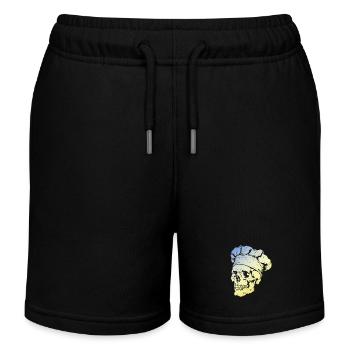 Chef Skull - Kids Organic Sweat Shorts by Stanley/Stella - black - Front