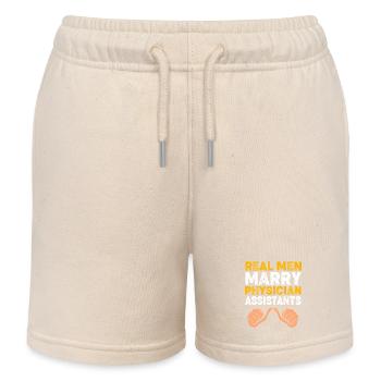 Physician Assistant Nursing MFA PA - Kids Organic Sweat Shorts by Stanley/Stella - soft Ecru - Front