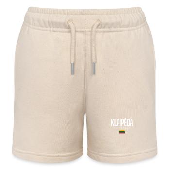 Klaipėda, Lithuania - Kids Organic Sweat Shorts by Stanley/Stella - soft Ecru - Front