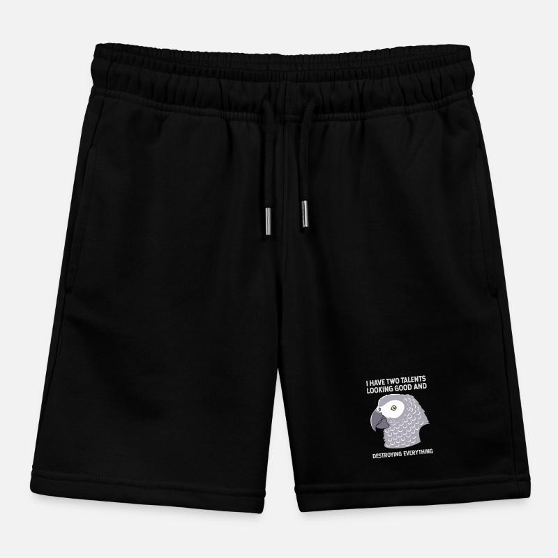 Papagei Grau Kinder Organic Joggingshorts Mini Bolter von Stanley/Stella