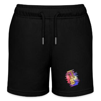 Geschenk für Anton - Kinder Organic Joggingshorts Mini Bolter von Stanley/Stella - Schwarz - Vorne
