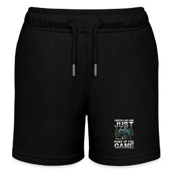 Hindernisse Sind Nur Ein Teil Des Spiels Abenteuer - Kinder Organic Joggingshorts Mini Bolter von Stanley/Stella - Schwarz - Vorne