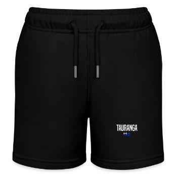 Tauranga Neuseeland - Kinder Organic Joggingshorts Mini Bolter von Stanley/Stella - Schwarz - Vorne