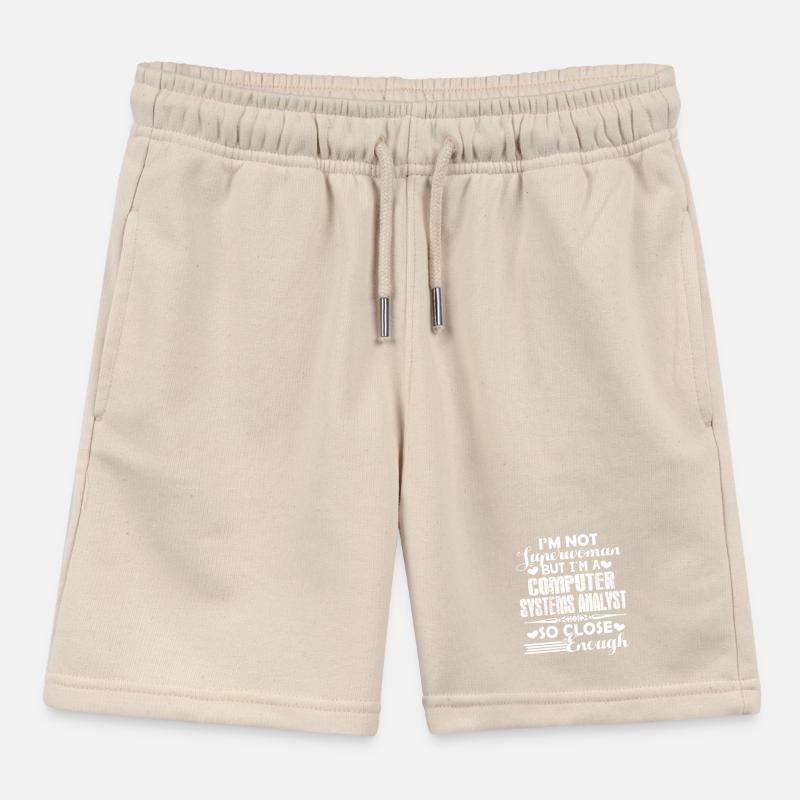 I am A Computer Systems Analyst Kids Organic Sweat Shorts by Stanley/Stella