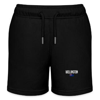 Wellington Neuseeland - Kinder Organic Joggingshorts Mini Bolter von Stanley/Stella - Schwarz - Vorne