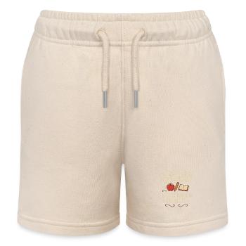 Grundschullehrerin Kreide Schule Lehrer Spruch - Kinder Organic Joggingshorts Mini Bolter von Stanley/Stella - Natur - Vorne