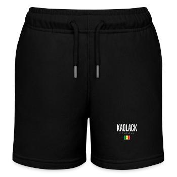 Kaolack, Sénégal - Short de jogging enfant bio Stanley/Stella - noir - Devant