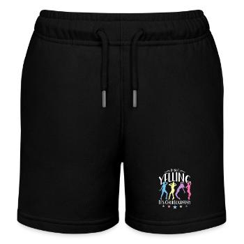Dance Teacher It's Not Yelling It's Dance Sport - Kids Organic Sweat Shorts by Stanley/Stella - black - Front
