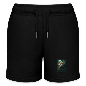 Sloths Sloth - Kids Organic Sweat Shorts by Stanley/Stella - black - Front