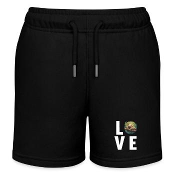 Sloths Sloth - Kids Organic Sweat Shorts by Stanley/Stella - black - Front