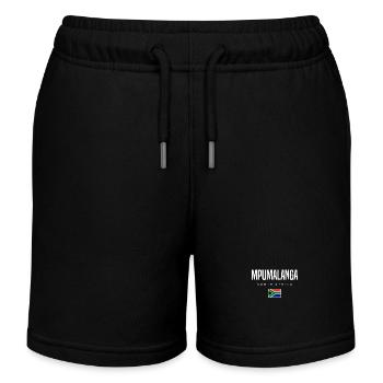 Mpumalanga, South Africa - Kids Organic Sweat Shorts by Stanley/Stella - black - Front
