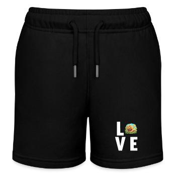 Schnecken Schnecke - Kinder Organic Joggingshorts Mini Bolter von Stanley/Stella - Schwarz - Vorne
