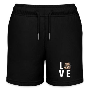 Snakes Snake - Kids Organic Sweat Shorts by Stanley/Stella - black - Front