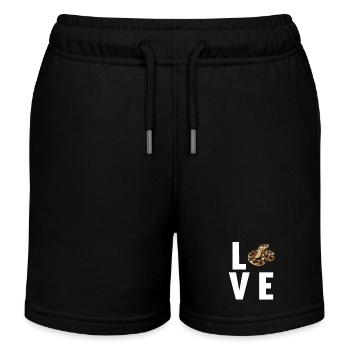 Snakes Snake - Kids Organic Sweat Shorts by Stanley/Stella - black - Front