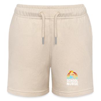 Krankenschwester Schule - Kinder Organic Joggingshorts Mini Bolter von Stanley/Stella - Natur - Vorne