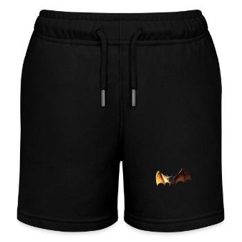 Fledermaus Flughund Vampir Bat Süße Fledemäuse - Kinder Organic Joggingshorts Mini Bolter von Stanley/Stella - Schwarz - Vorne